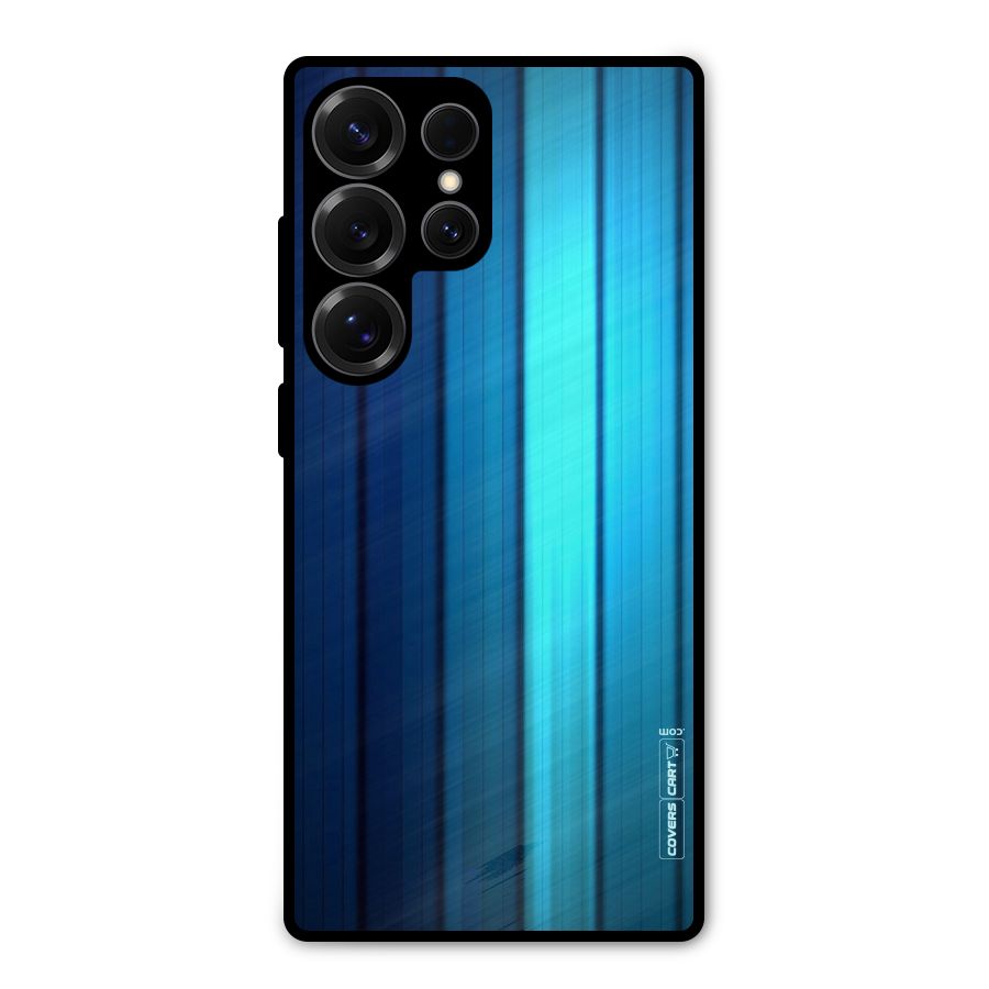 Blue Hues Metal Back Case for Galaxy S25 Ultra