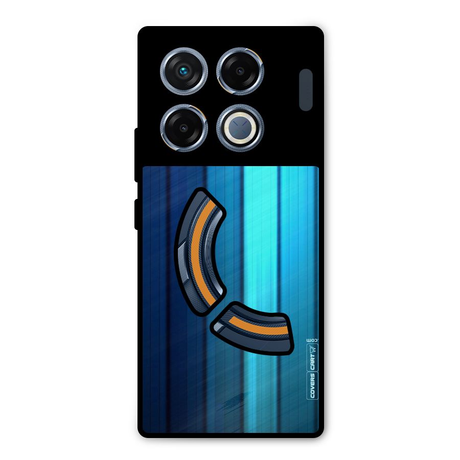 Blue Hues Metal Back Case for Infinix GT 20 Pro