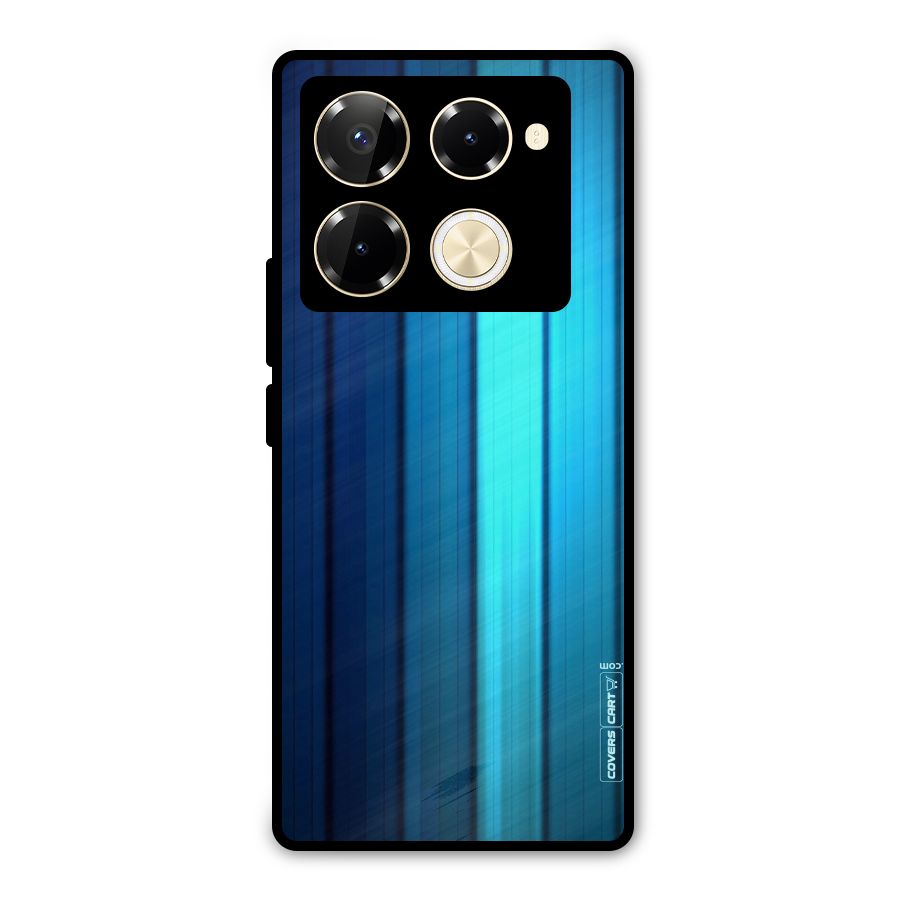 Blue Hues Metal Back Case for Infinix Note 40 Pro Plus