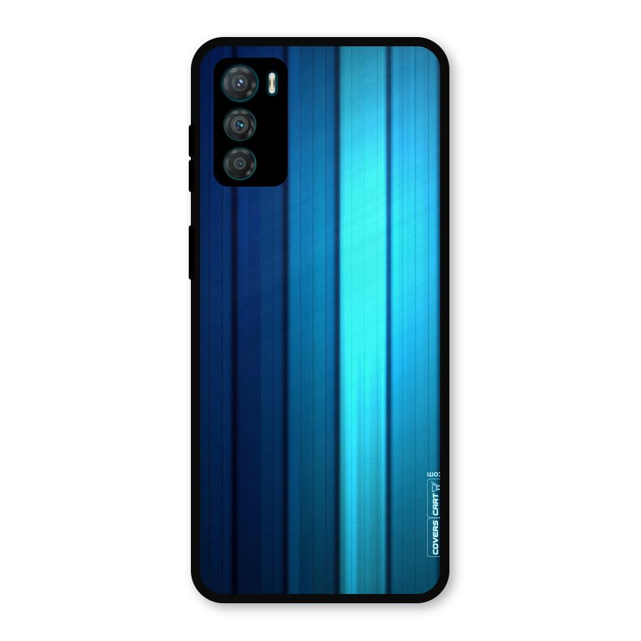 Blue Hues Metal Back Case for Moto G42