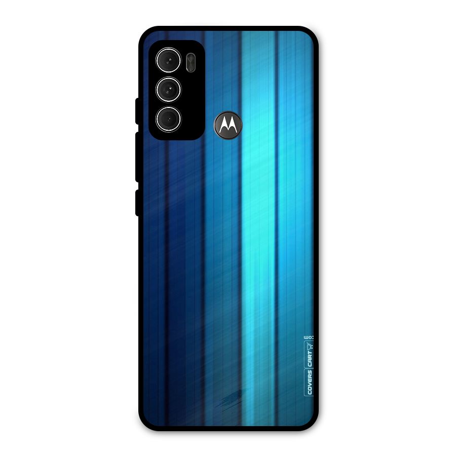 Blue Hues Metal Back Case for Moto G60