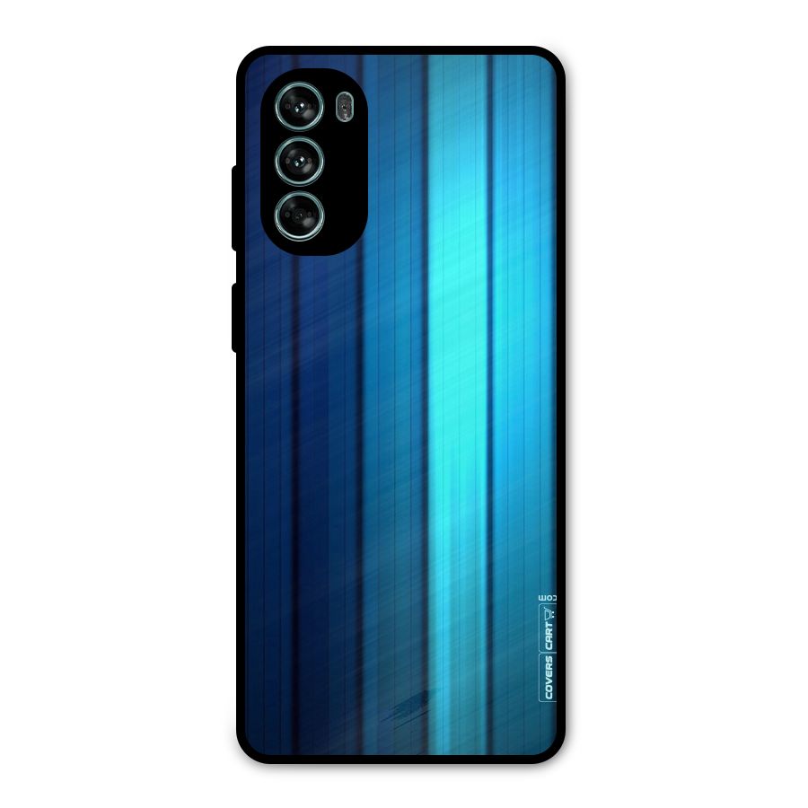 Blue Hues Metal Back Case for Moto G62