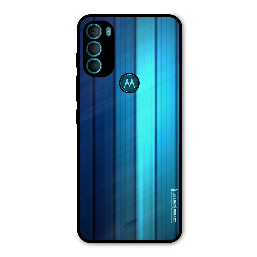 Blue Hues Metal Back Case for Moto G71 5G
