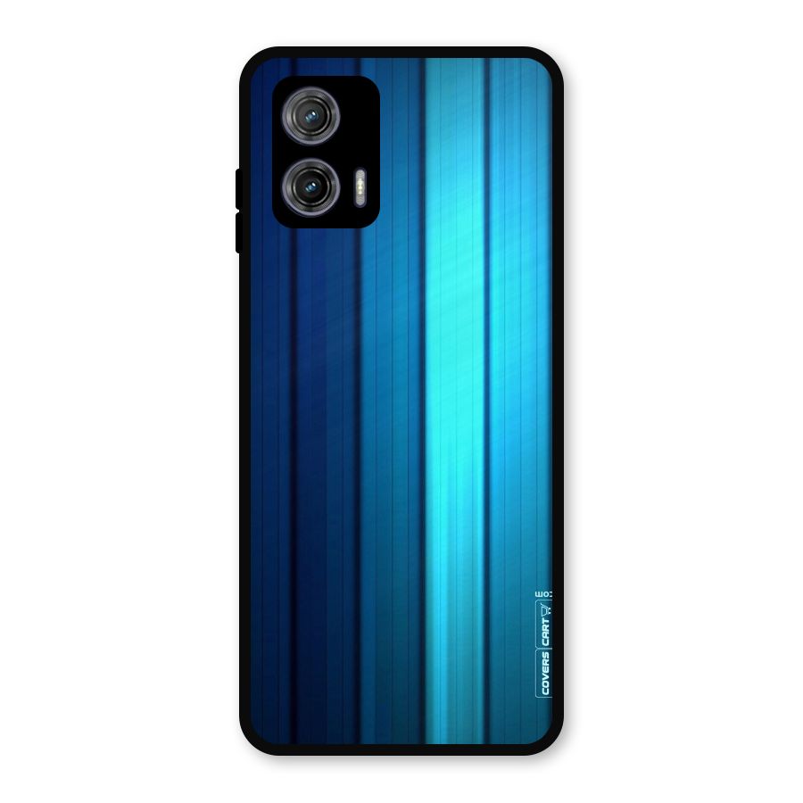 Blue Hues Metal Back Case for Moto G73