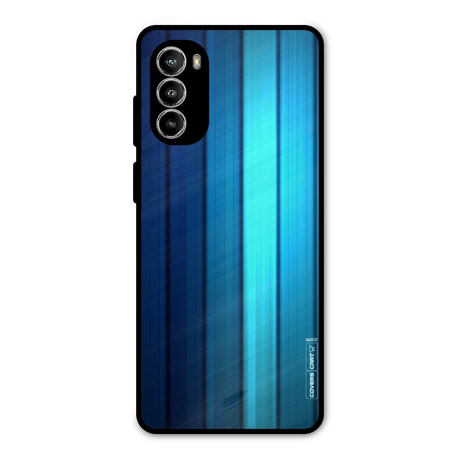 Blue Hues Metal Back Case for Moto G82