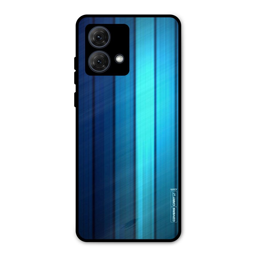 Blue Hues Metal Back Case for Moto G84