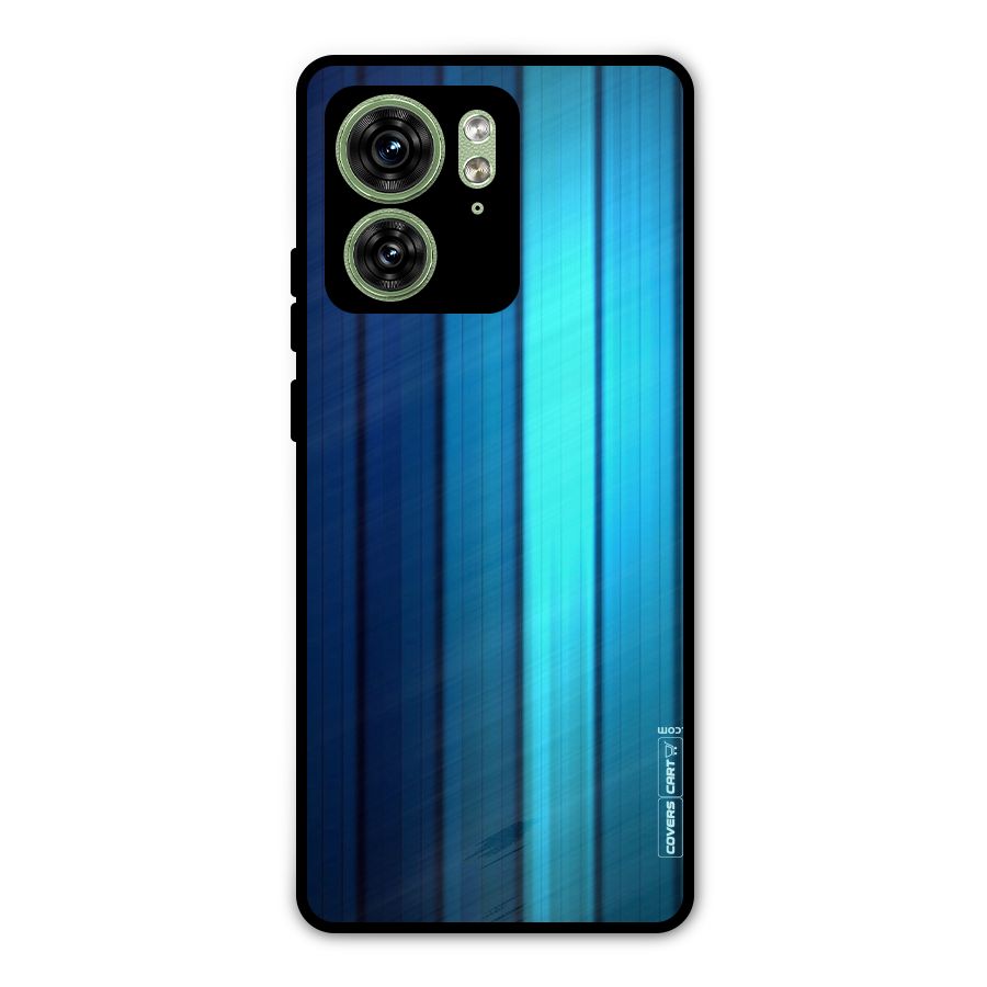 Blue Hues Metal Back Case for Motorola Edge 40 5G