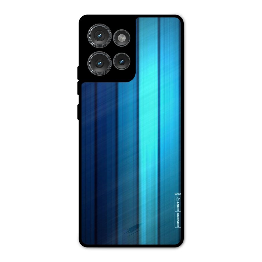 Blue Hues Metal Back Case for Motorola Edge 50