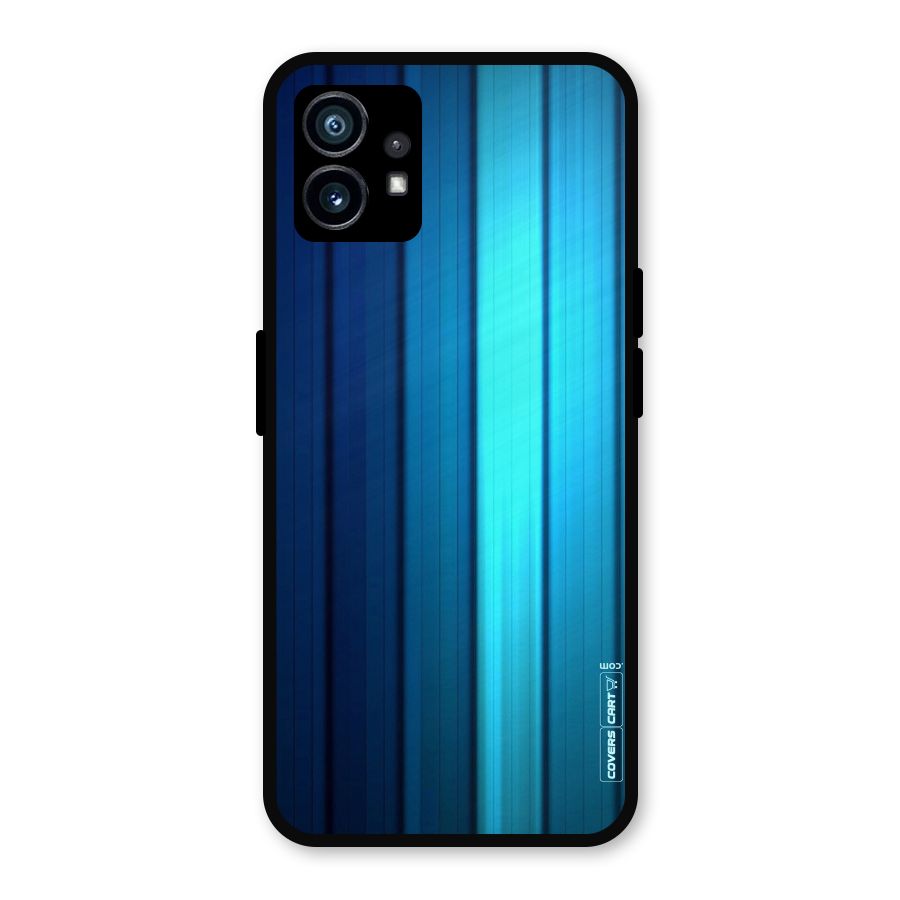 Blue Hues Metal Back Case for Nothing Phone 1