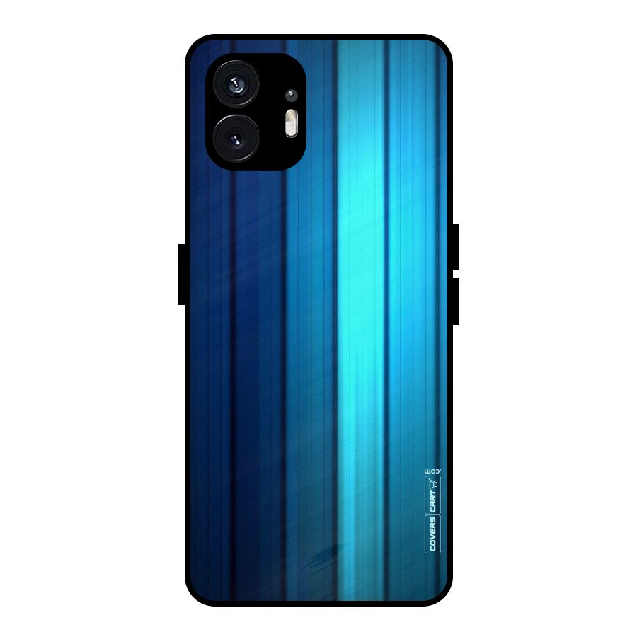 Blue Hues Metal Back Case for Nothing Phone 2