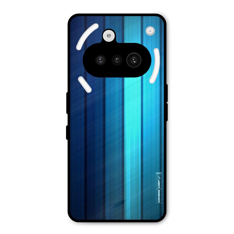 Blue Hues Metal Back Case for Nothing Phone 3a