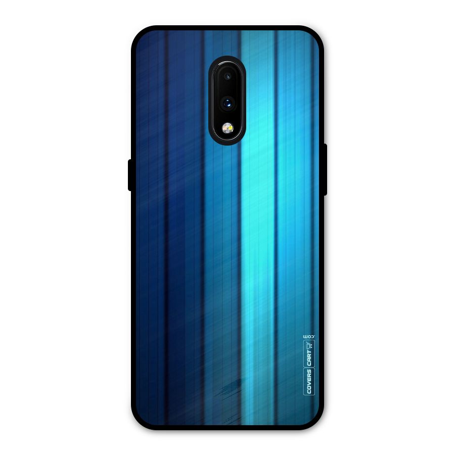 Blue Hues Metal Back Case for OnePlus 7