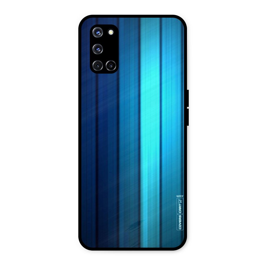 Blue Hues Metal Back Case for Oppo A52