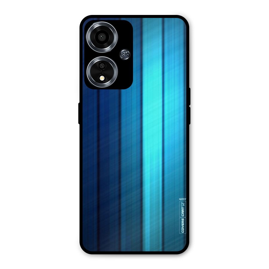 Blue Hues Metal Back Case for Oppo A59