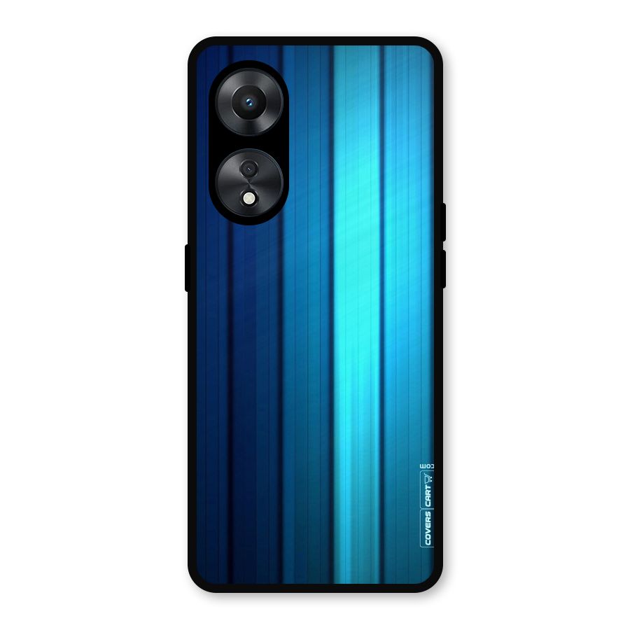 Blue Hues Metal Back Case for Oppo A78