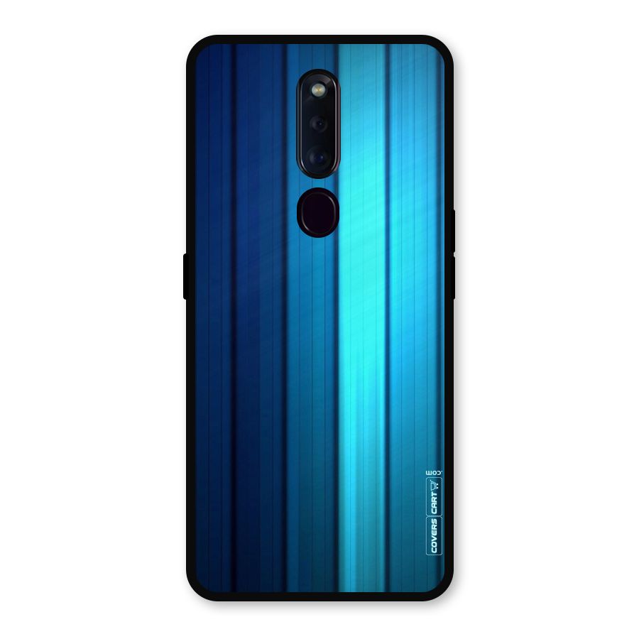 Blue Hues Metal Back Case for Oppo F11 Pro