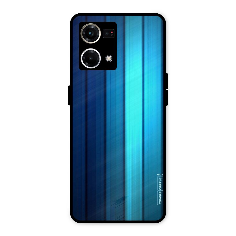 Blue Hues Metal Back Case for Oppo F21s Pro 4G