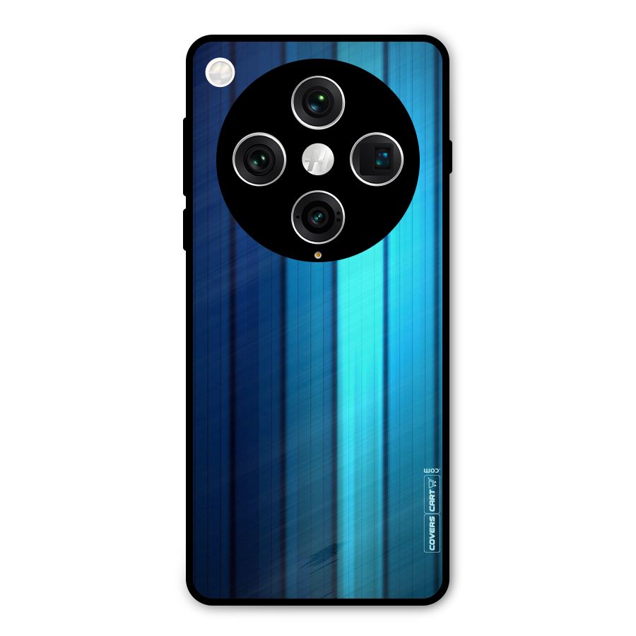 Blue Hues Metal Back Case for Oppo Find X8 Pro