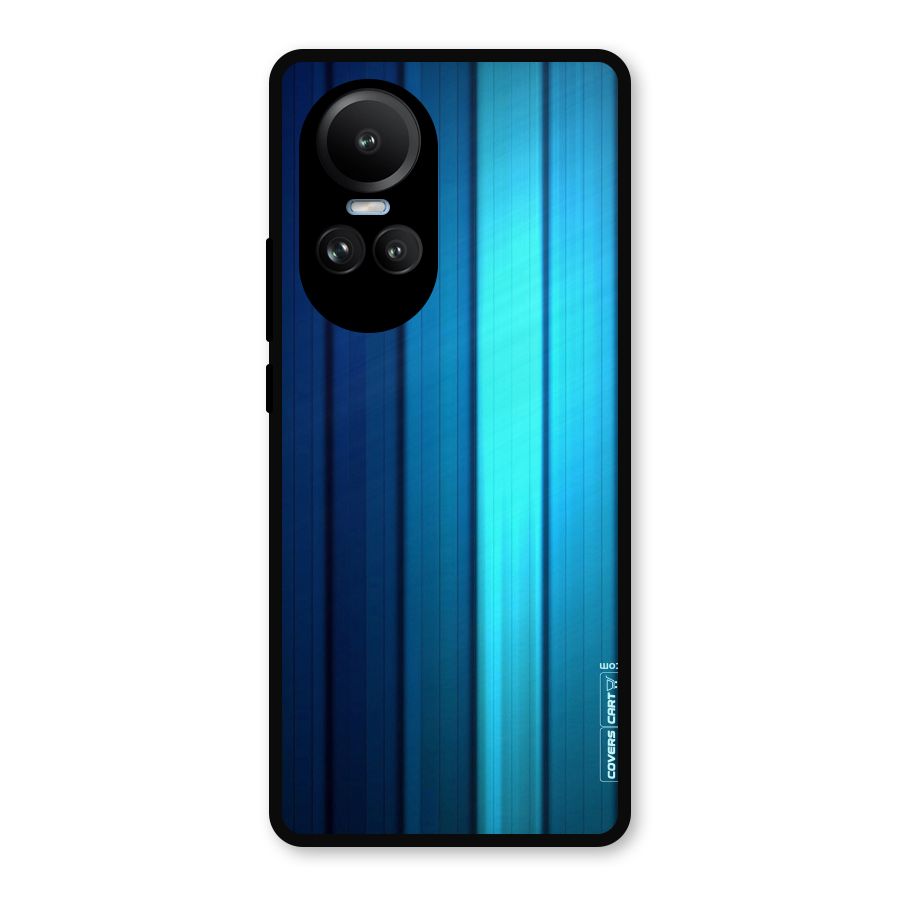 Blue Hues Metal Back Case for Oppo Reno10 Pro