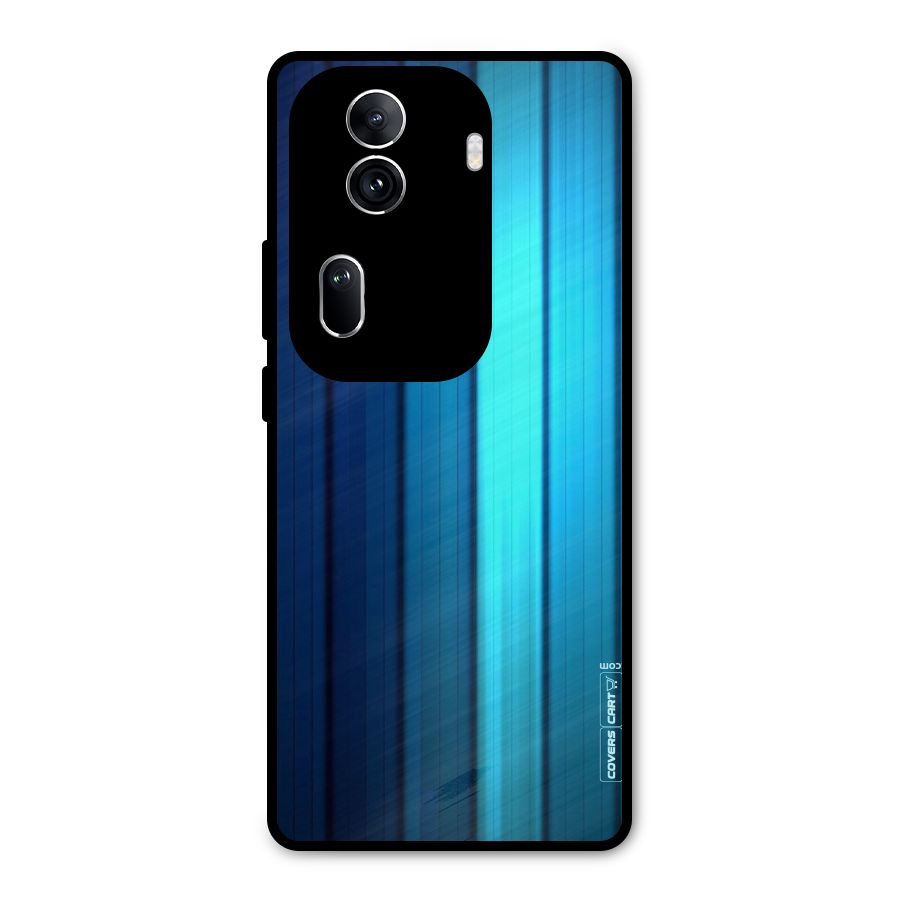 Blue Hues Metal Back Case for Oppo Reno11 Pro 5G