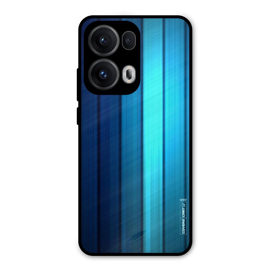 Blue Hues Metal Back Case for Oppo Reno13 Pro