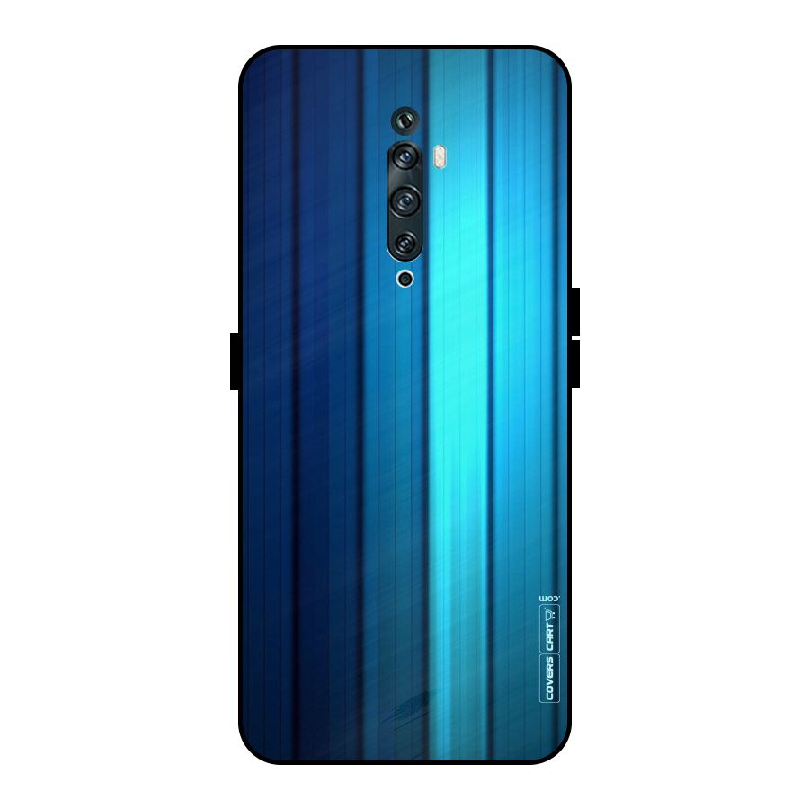 Blue Hues Metal Back Case for Oppo Reno2 F