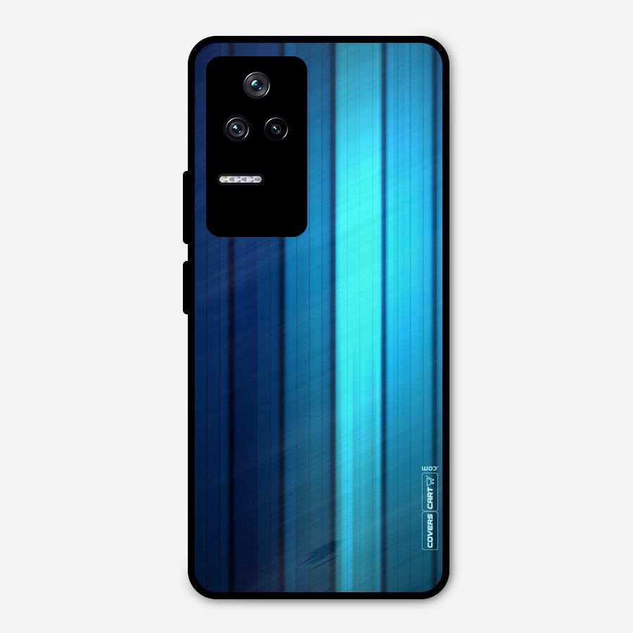 Blue Hues Metal Back Case for Poco F4 5G