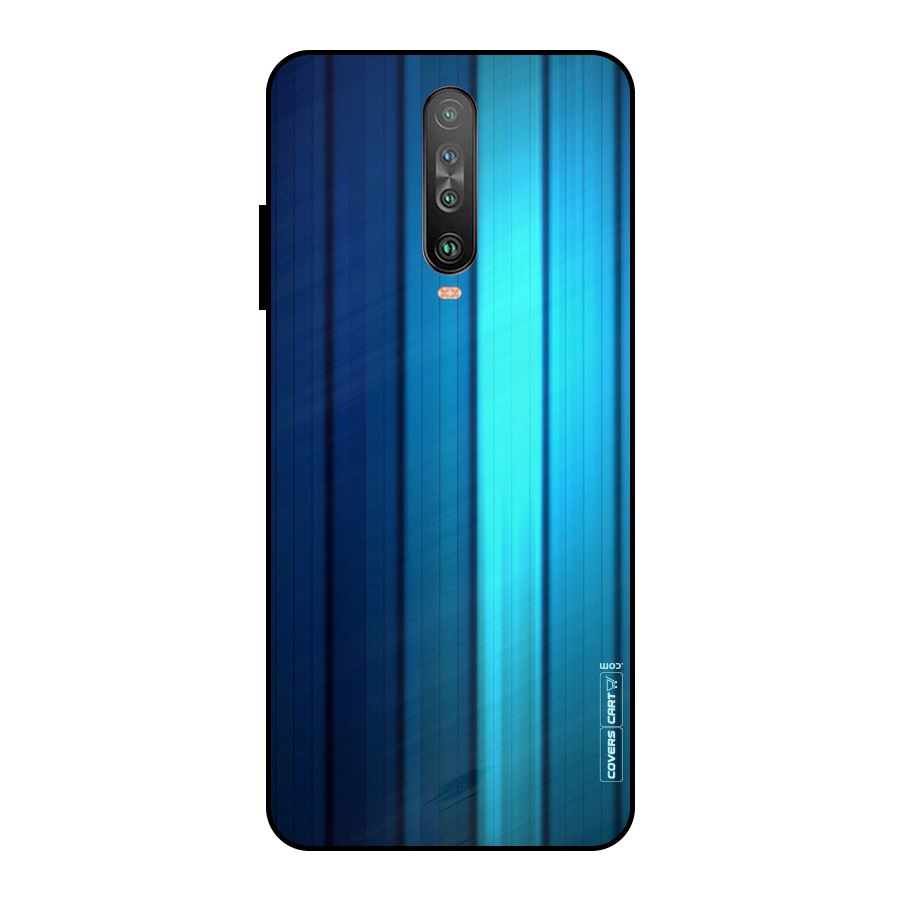 Blue Hues Metal Back Case for Poco X2