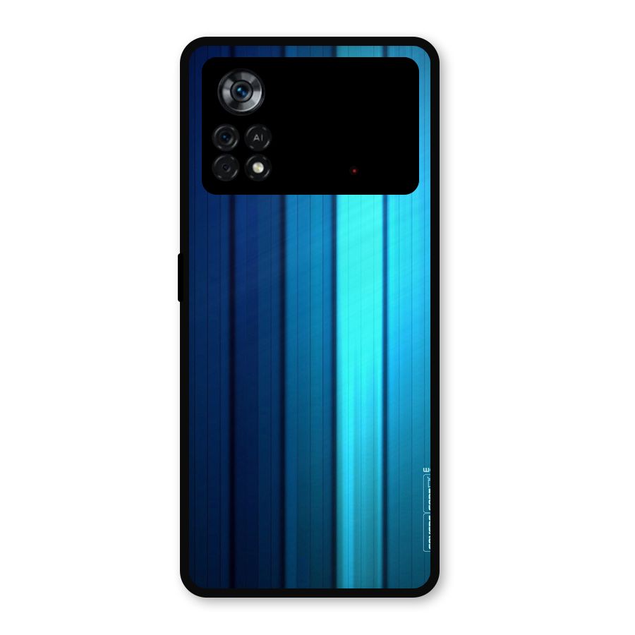 Blue Hues Metal Back Case for Poco X4 Pro 5G