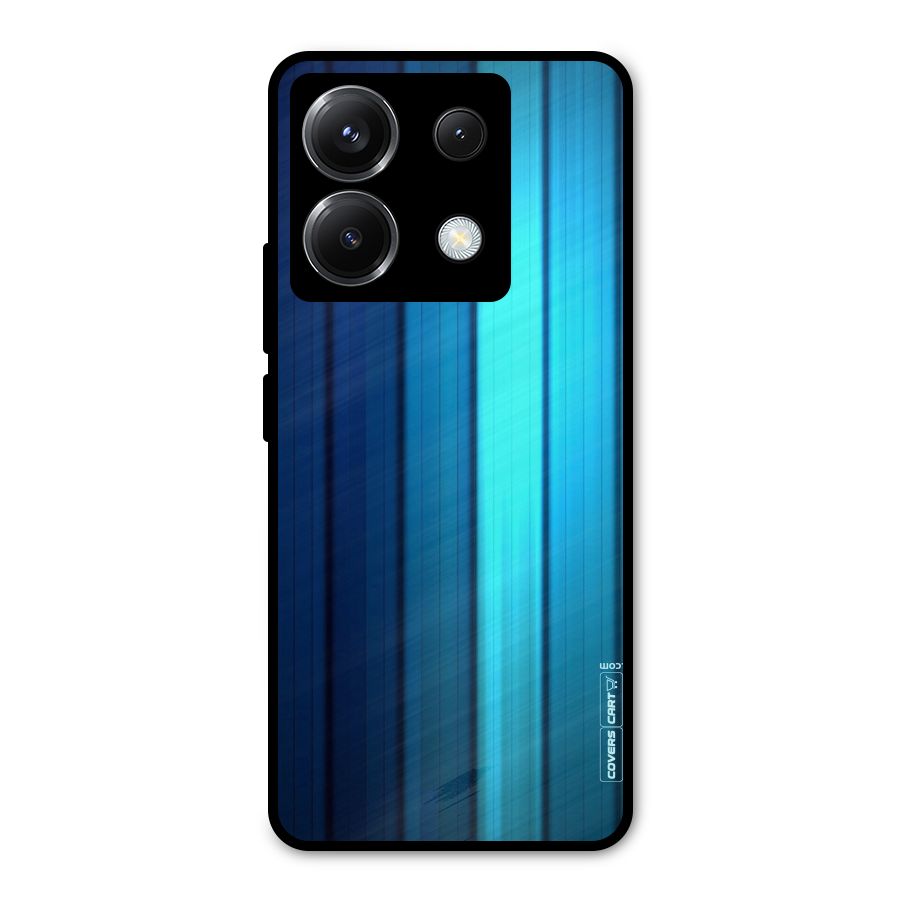 Blue Hues Metal Back Case for Poco X6
