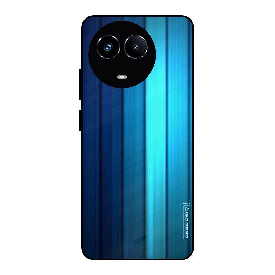 Blue Hues Metal Back Case for Realme Narzo 60X