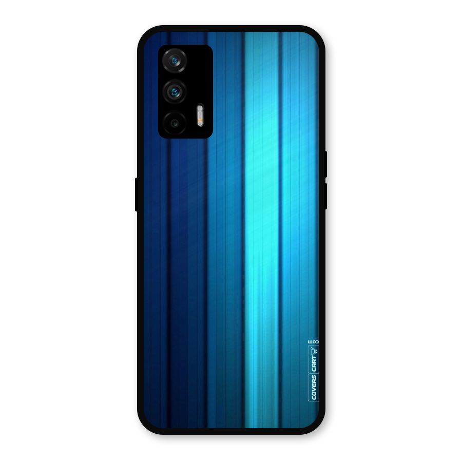 Blue Hues Metal Back Case for Realme X7 Max