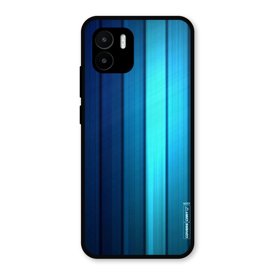Blue Hues Metal Back Case for Redmi A1