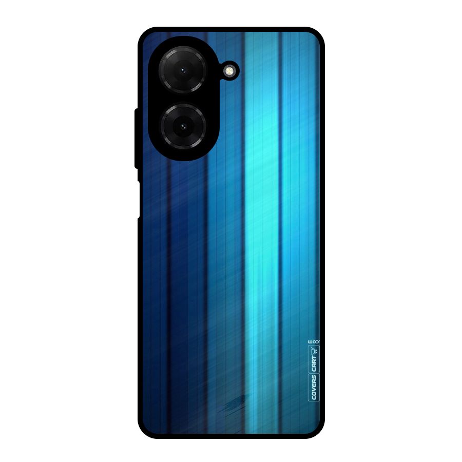 Blue Hues Metal Back Case for Redmi A5 4G