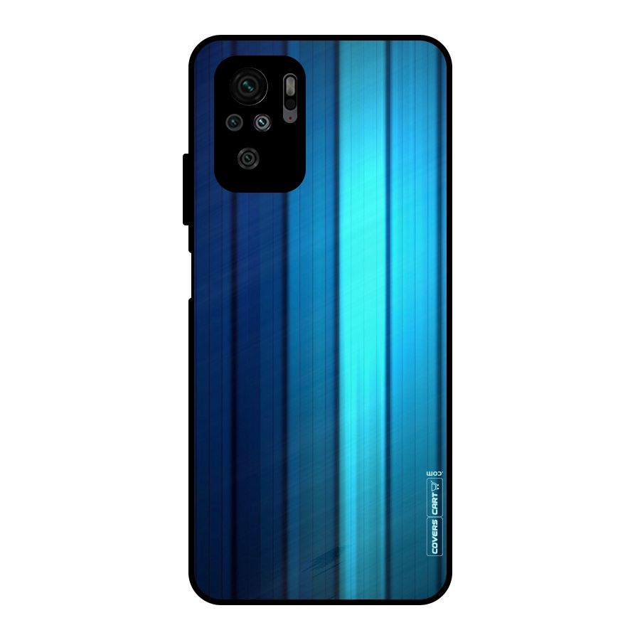 Blue Hues Metal Back Case for Redmi Note 10S