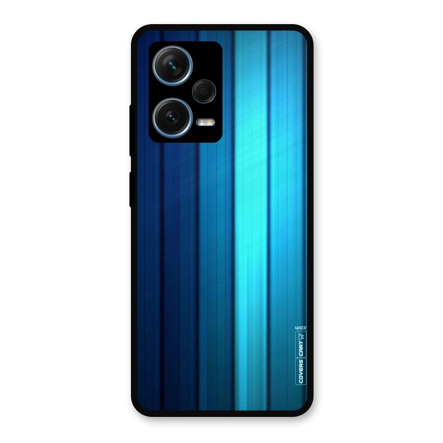 Blue Hues Metal Back Case for Redmi Note 12 Pro Plus 5G