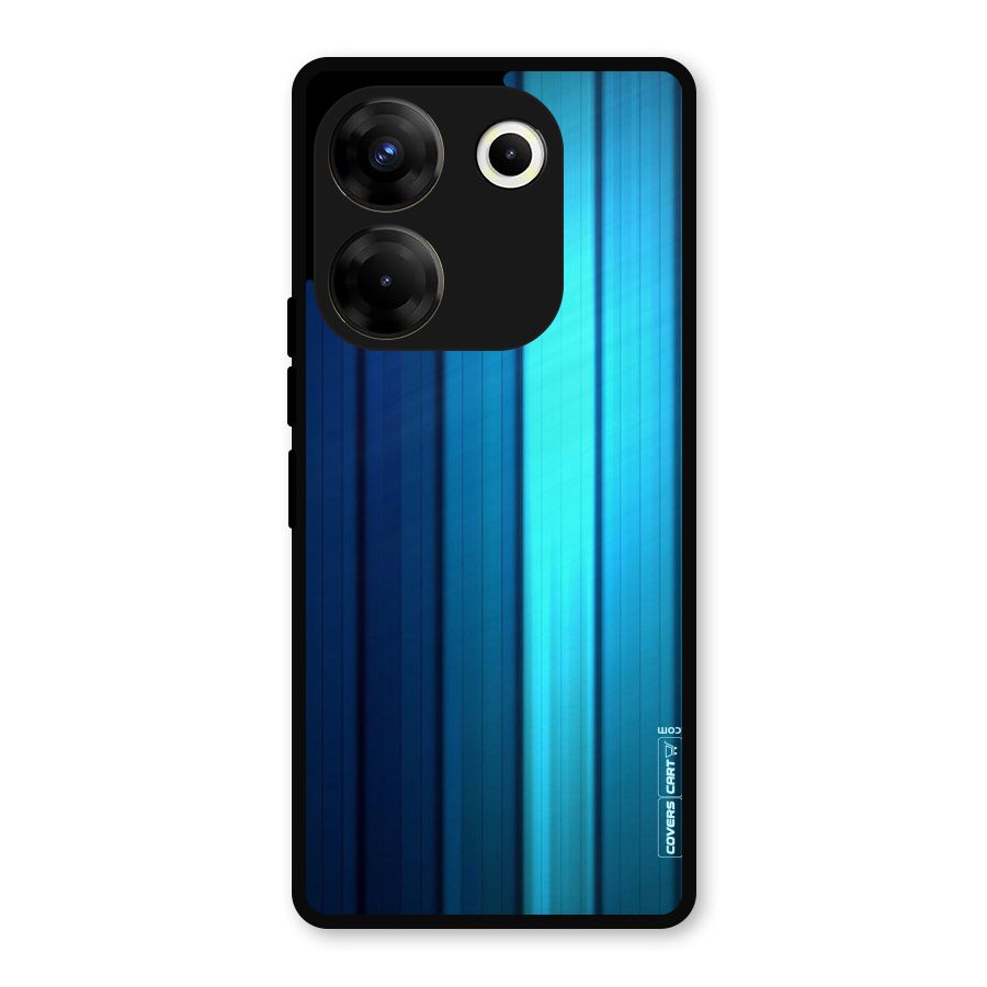 Blue Hues Metal Back Case for Tecno Camon 20