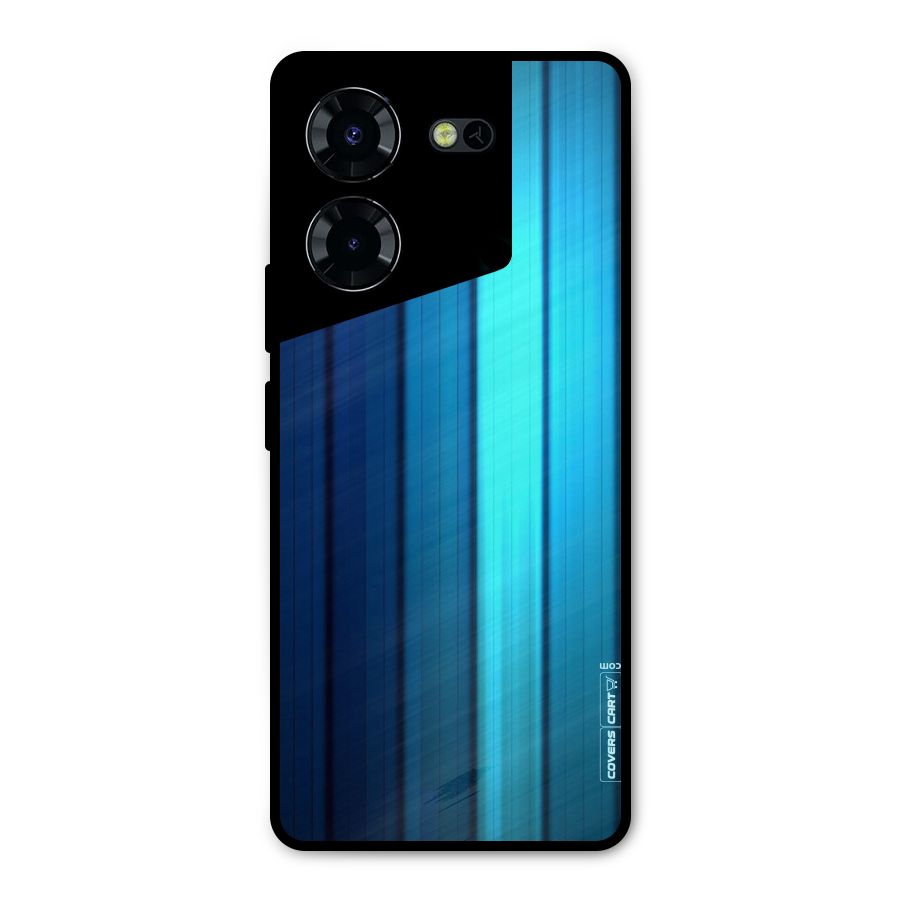 Blue Hues Metal Back Case for Tecno Pova 5 Pro 5G