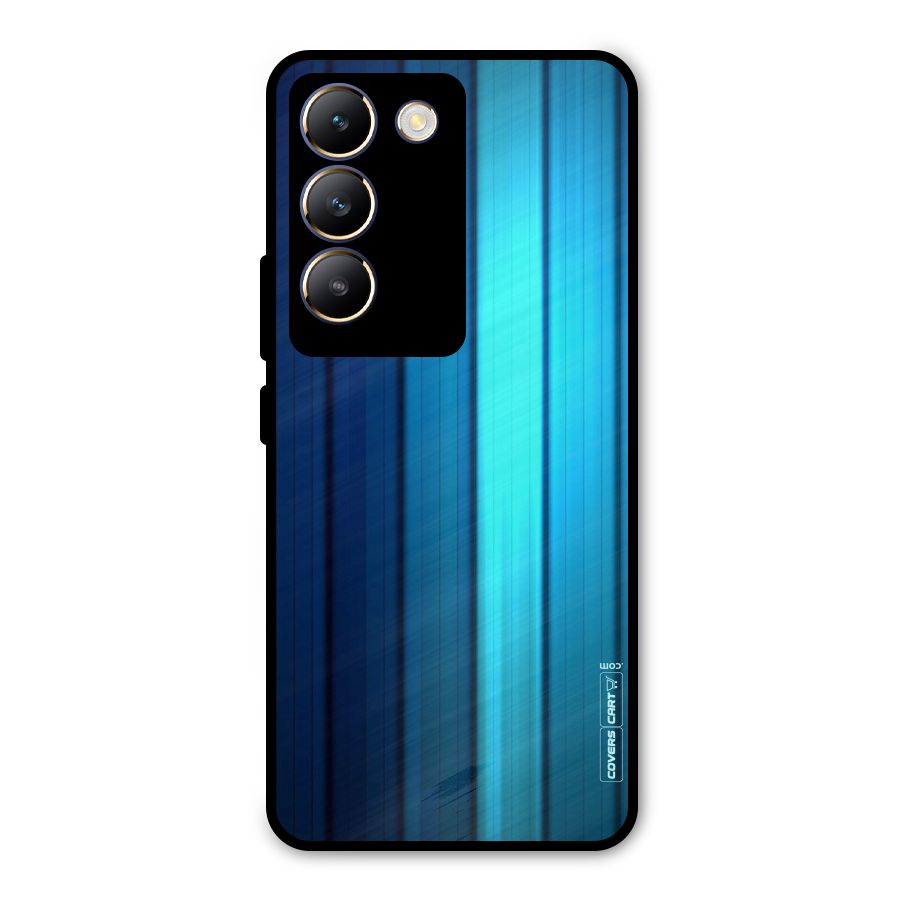 Blue Hues Metal Back Case for Vivo T3 5G