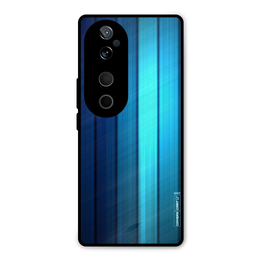 Blue Hues Metal Back Case for Vivo T3 Ultra