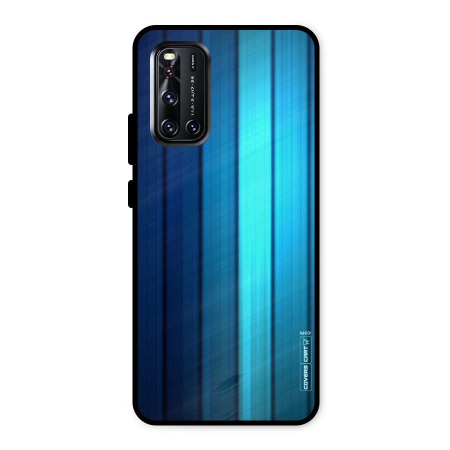 Blue Hues Metal Back Case for Vivo V19