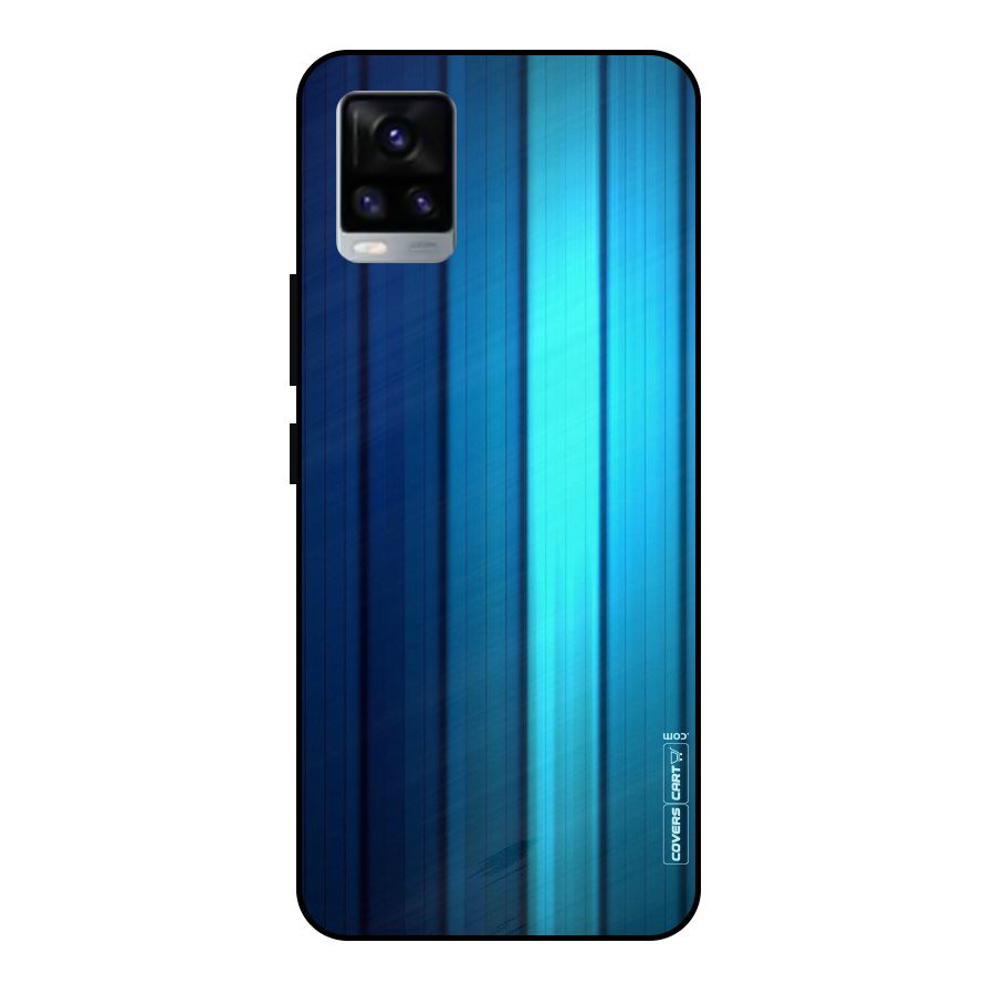 Blue Hues Metal Back Case for Vivo V20 2021