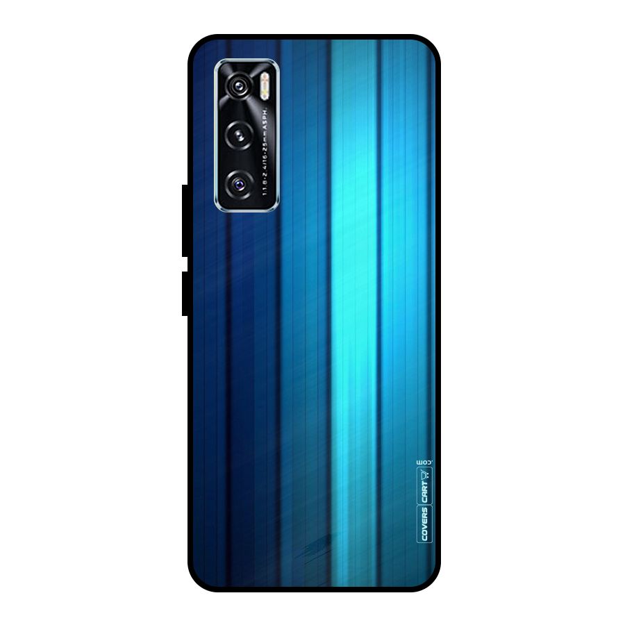 Blue Hues Metal Back Case for Vivo V20 SE