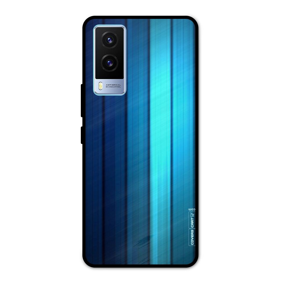 Blue Hues Metal Back Case for Vivo V21e 5G