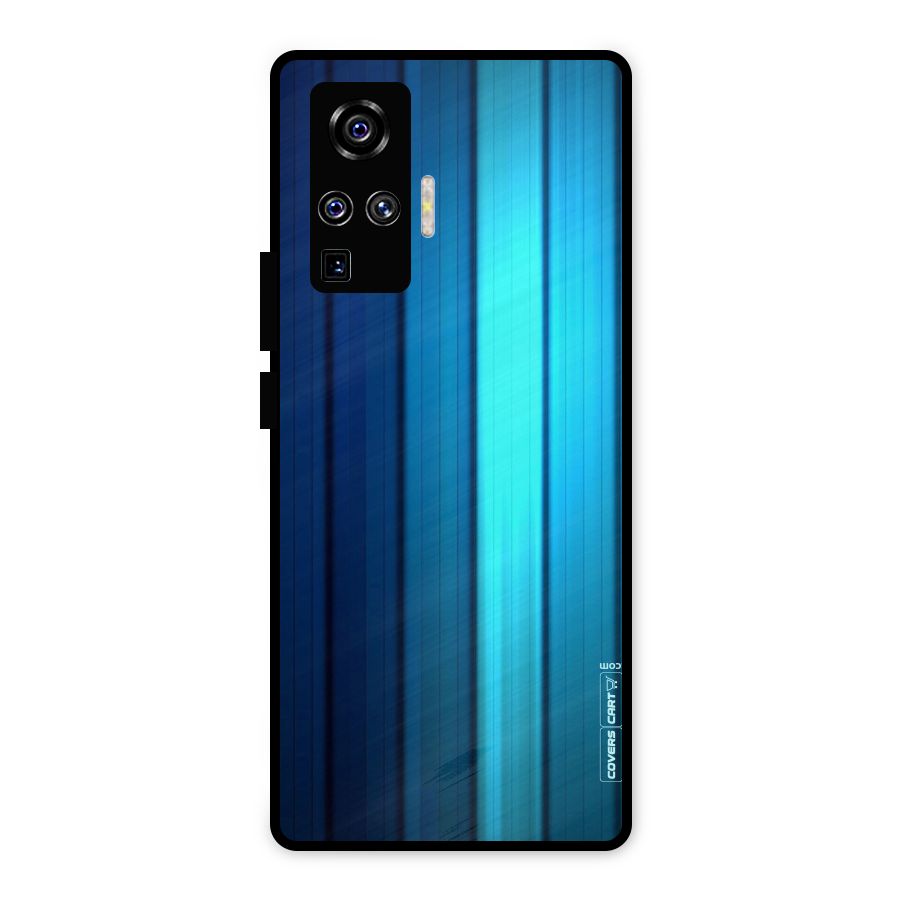 Blue Hues Metal Back Case for Vivo X50 Pro