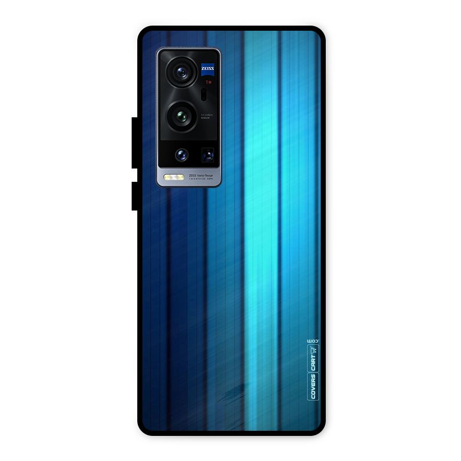 Blue Hues Metal Back Case for Vivo X60 Pro Plus