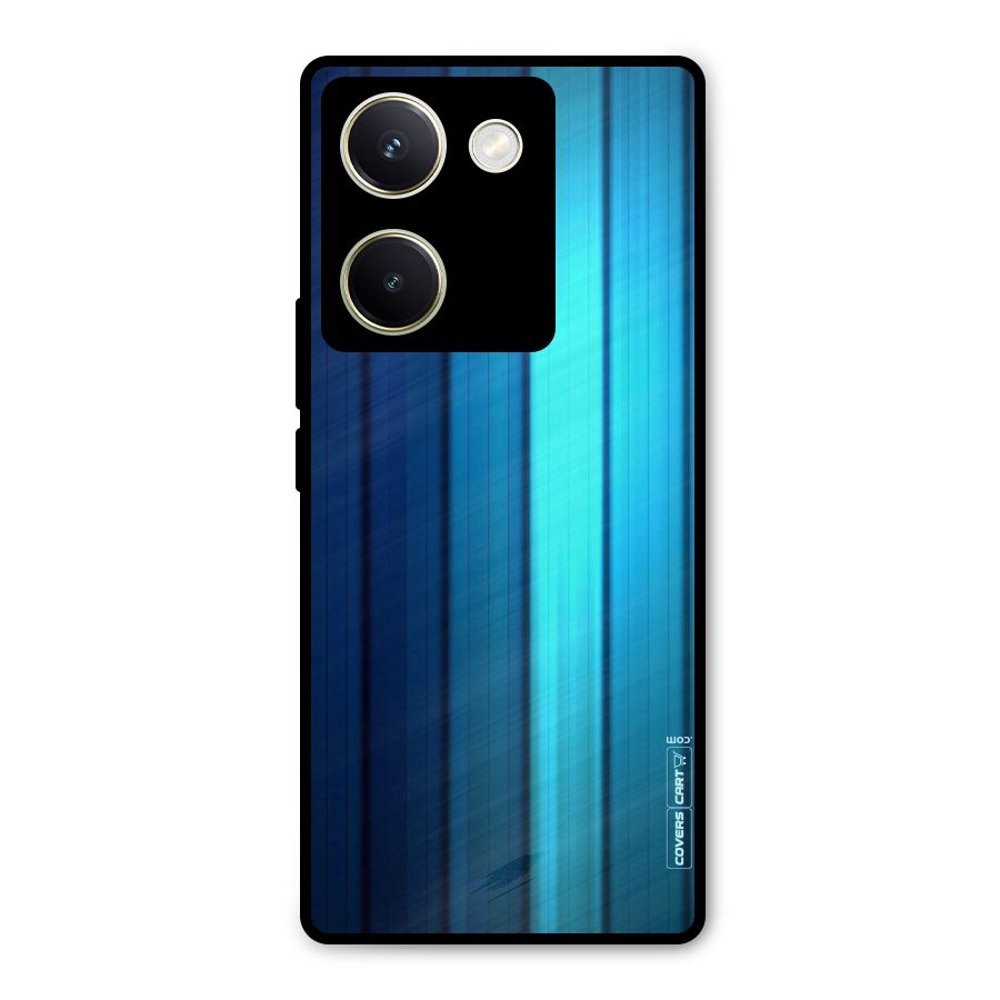 Blue Hues Metal Back Case for Vivo Y200 Pro