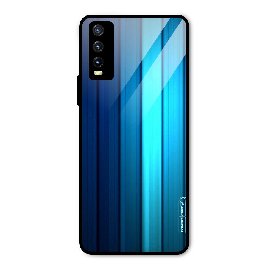 Blue Hues Metal Back Case for Vivo Y20g