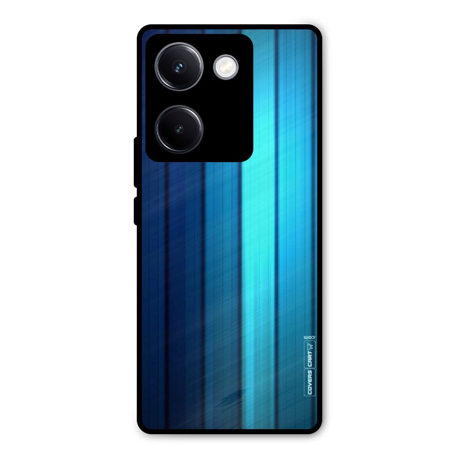 Blue Hues Metal Back Case for Vivo Y300 Plus