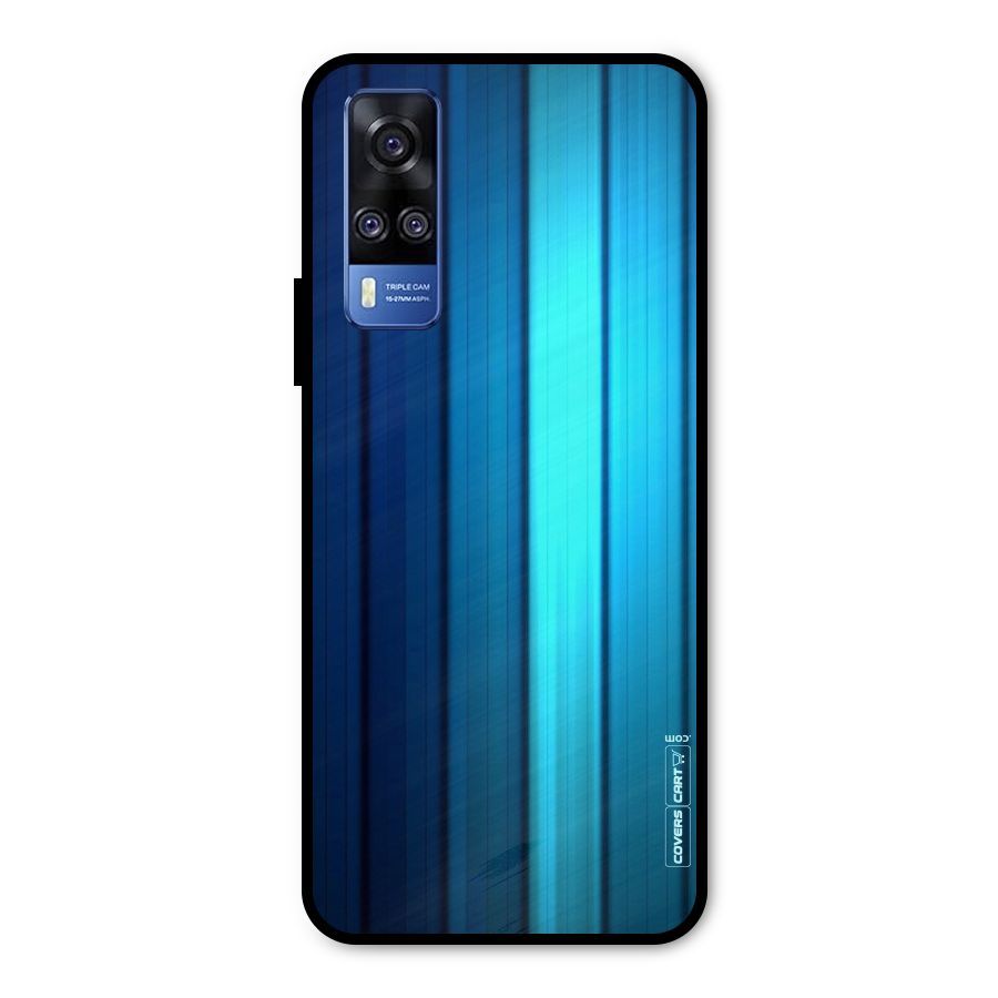 Blue Hues Metal Back Case for Vivo Y31